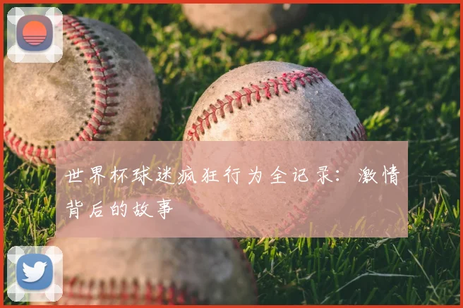 世界杯球迷疯狂行为全记录：激情背后的故事